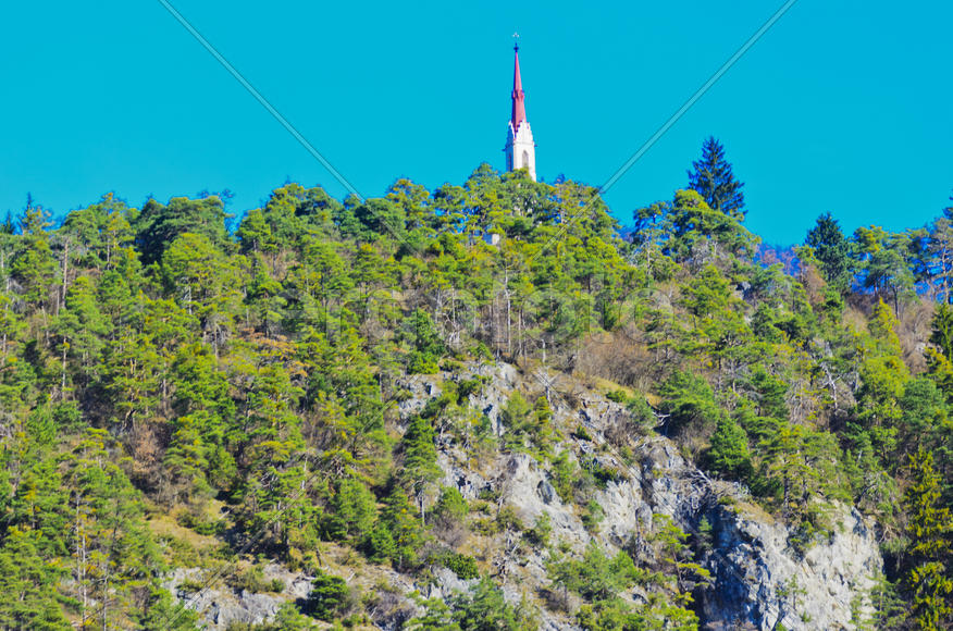 The mountains and valleys. Sky and clouds in the mountains