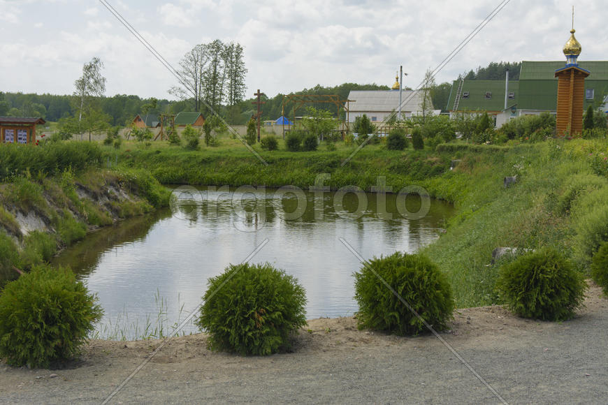 Monastery of Our Lady of Kazan. The design of the monastery. Lakes