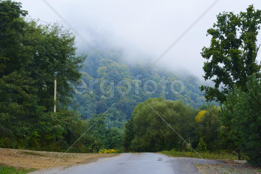 Дорога в горной метности 