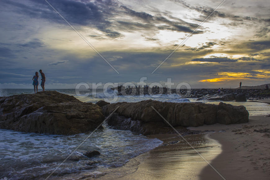 Закат солнца на Южнокитайском море