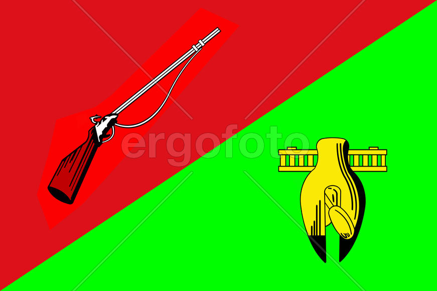 Флаг города Старый Оскол (Stary Oskol). Белгородская область