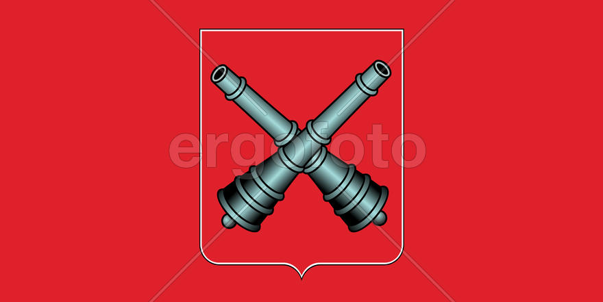 Флаг города Быхова (Bykhov). Республика Беларусь