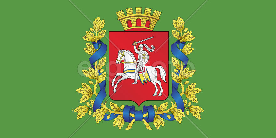 Флаг Витебской области (Vitebsk). Беларусь