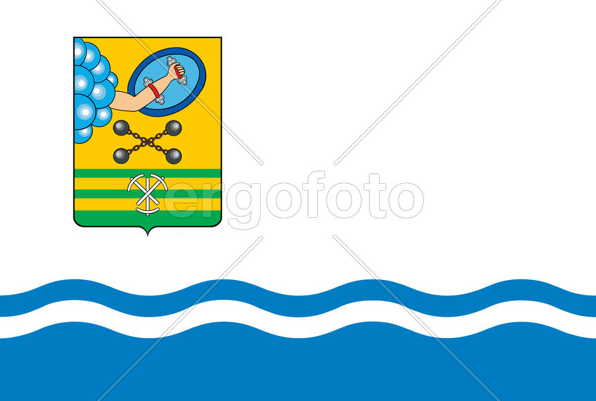 Флаг города Петрозаводск (Petrozavodsk)