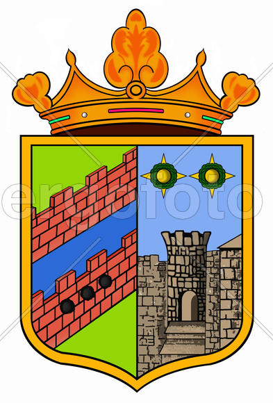 Исторический герб Ивангорода. Ленинградская область