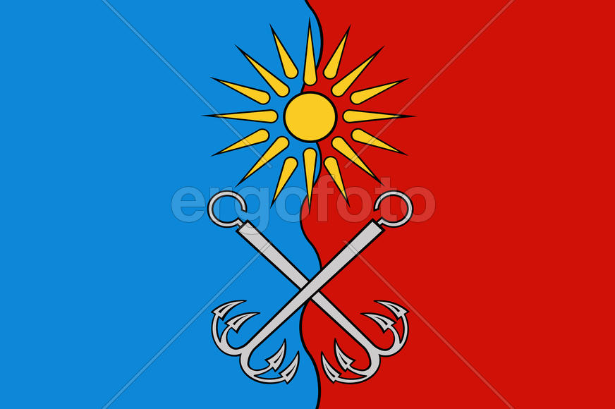 Флаг города Отрадное. Ленинградская область