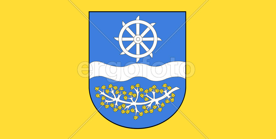 Флаг города Крупки (Krupki). Беларусь