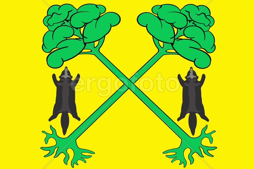 Флаг города Тюкалинска. Омская область