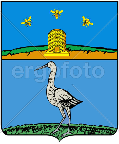 Герб города Гвоздев (Gvozdev) 1781 г. Воронежская область