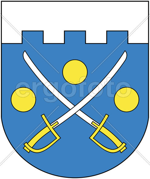 Герб города Глубокое (Glubokoye). Республика Беларусь