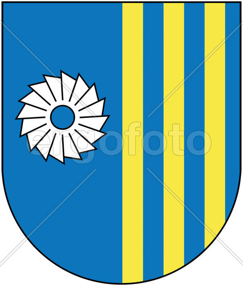 Герб города Новолукомля (Novolukoml). Республика Беларусь