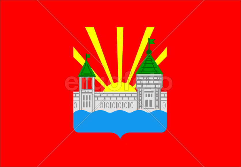 Флаг города Дзержинский.Московская область