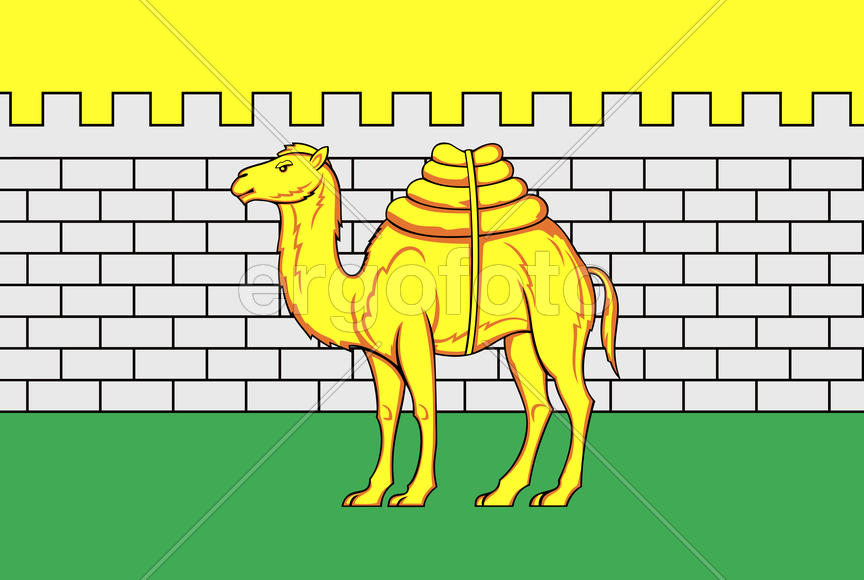 Флаг города Челябинска