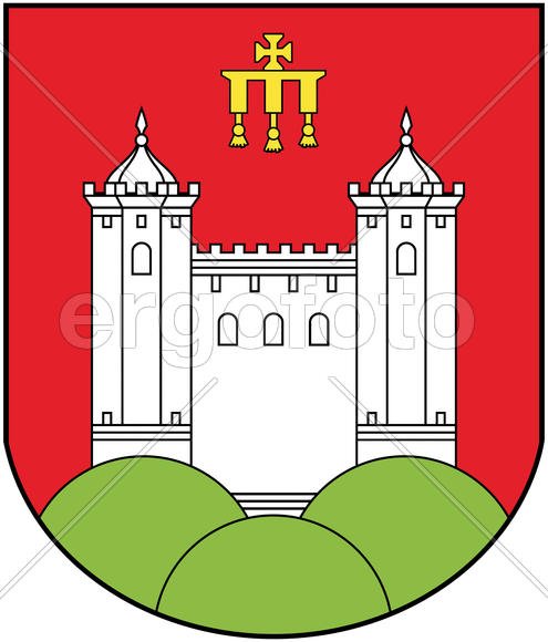 Герб города Чашники (Chashniki). Республика Беларусь