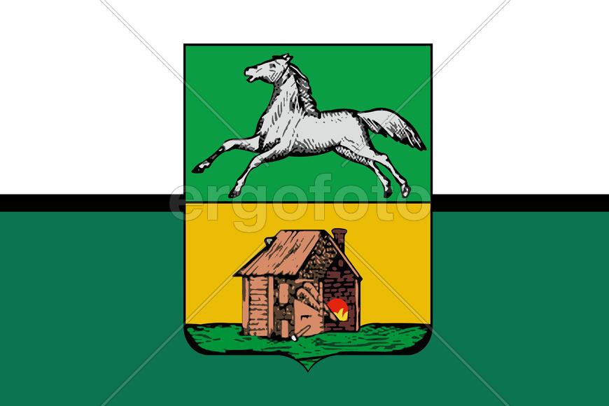 Флаг города Новокузнецк (Novokuznetsk). Кемеровская область