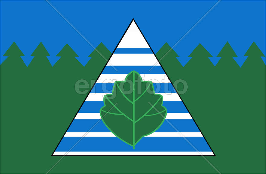 Флаг города Троицк. Московская область