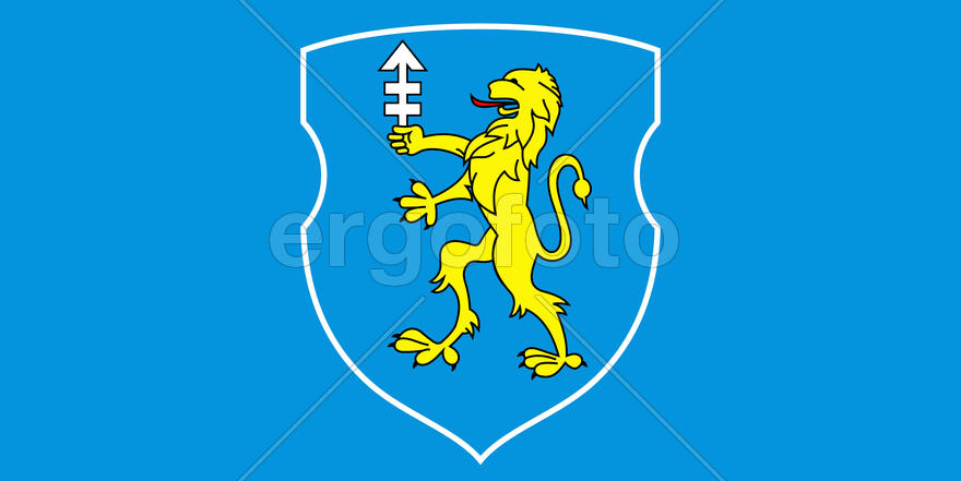 Флаг города Слоним (Slonim). Республика Беларусь