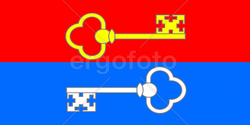 Флаг города Петрикова (Petrikov). Республика Беларусь