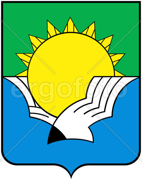 Герб города Волгореченск (Volgorechensk). Костромская область