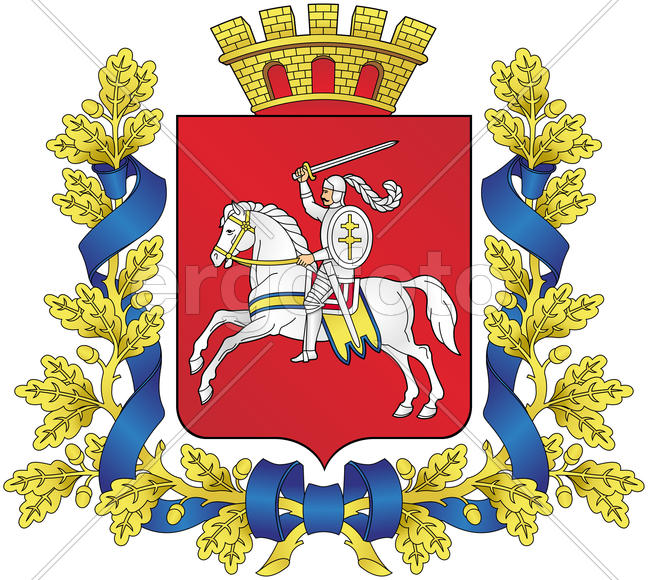 Герб Витебской области (Vitebsk Oblast). Беларусь