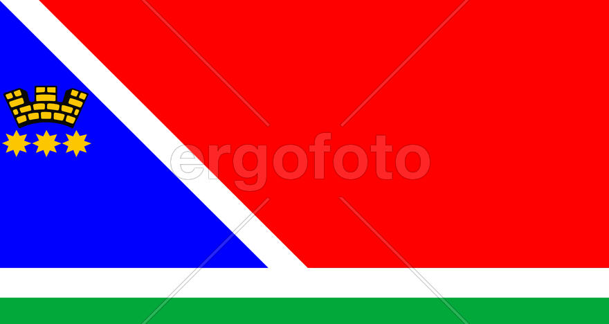 Флаг города Благовещенск (Blagoveschensk). Амурская область