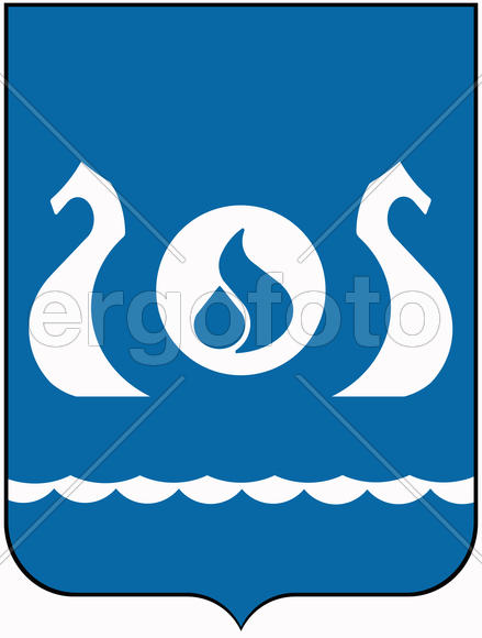 Герб города Кириши.Ленинградская область.