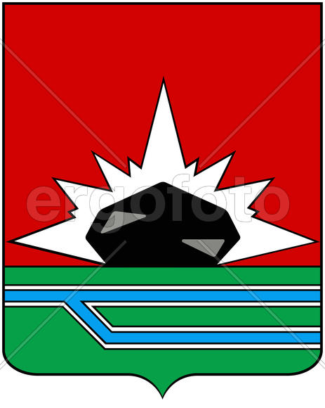 Герб  города Междуреченск (Mezhdurechensk). Кемеровская область