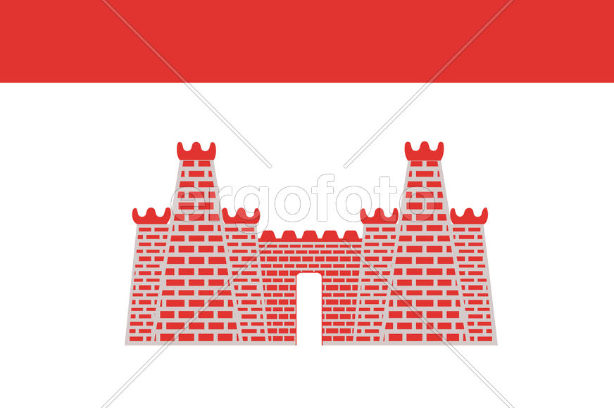 Флаг города Можайска. Московская область