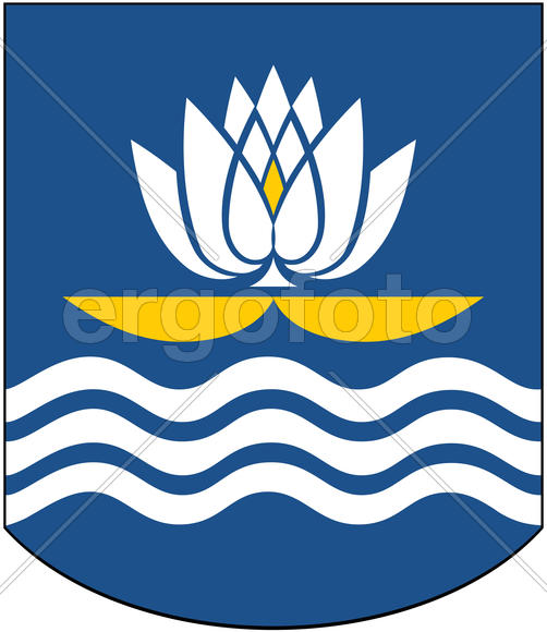 Герб города Новополацка (Novopolotsk). Республика Беларусь