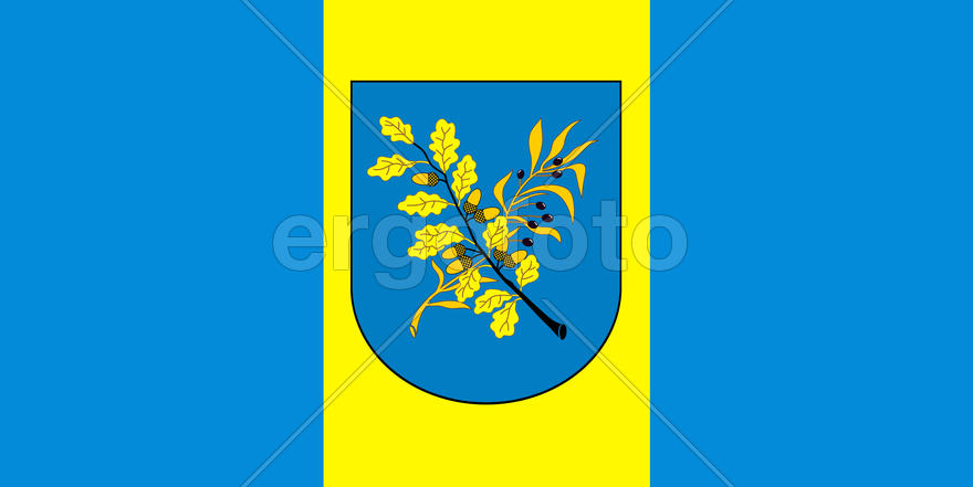 Флаг города Дзержинска (Dzerzhinsk). Республика Беларусь