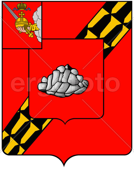Герб города Устюжна (Ustyuzhma). Вологодская область