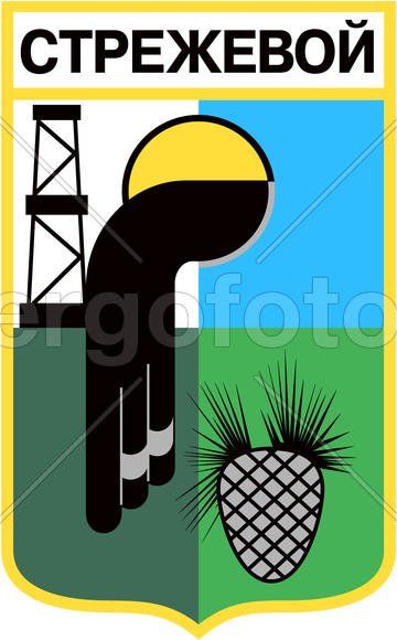 Герб города Стрежевого 1999 года