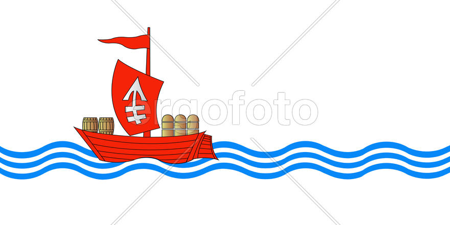 Флаг города Бешенковичи (Beshenkovichi). Беларусь