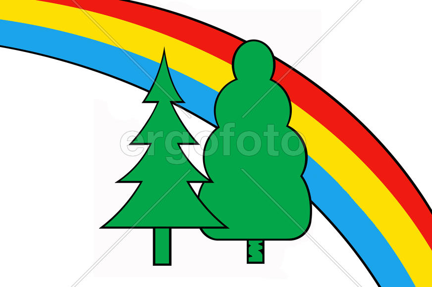 Флаг города Радужный (Raduzhny). Владимирская область