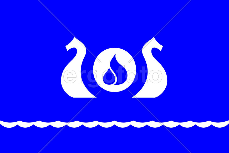 Флаг города Кириши. Ленинградская область