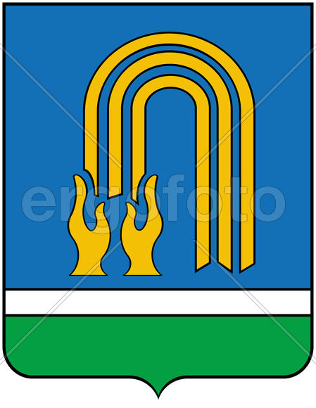 Герб города Октябрьский (Oktyabrsky). Башкирия