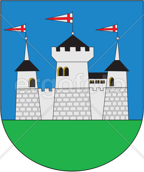 Герб города Мядель (Myadel). Беларусь