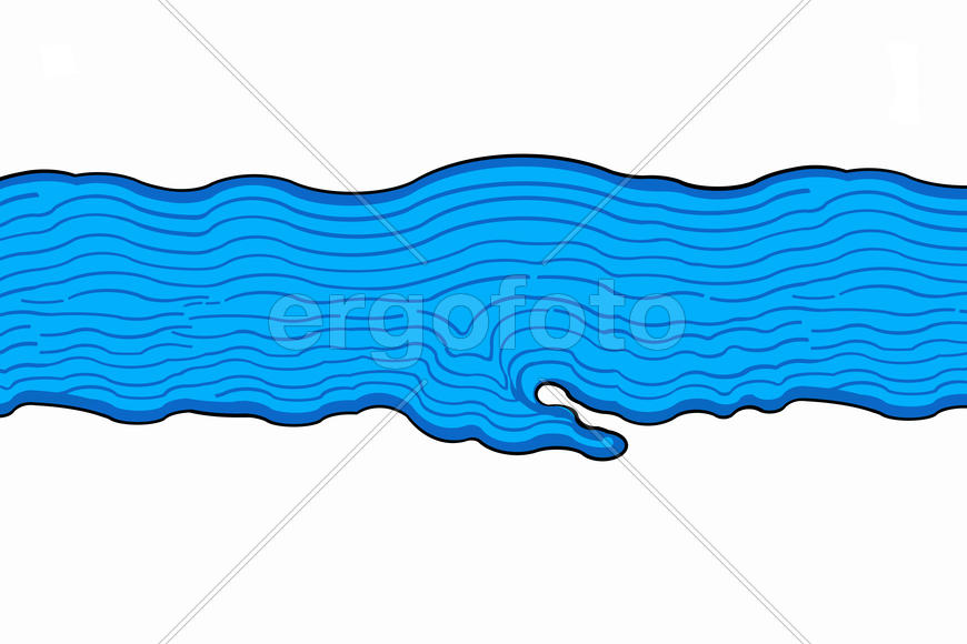 Флаг города Плёc (Plyos). Ивановская область