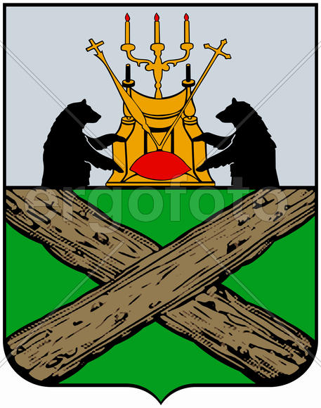 Исторический герб города Крестцы 1781 г. Новгородская область