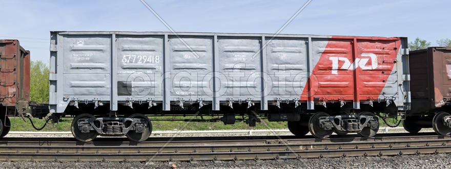 Вагон для сыпучих грузов. Станция Скопин