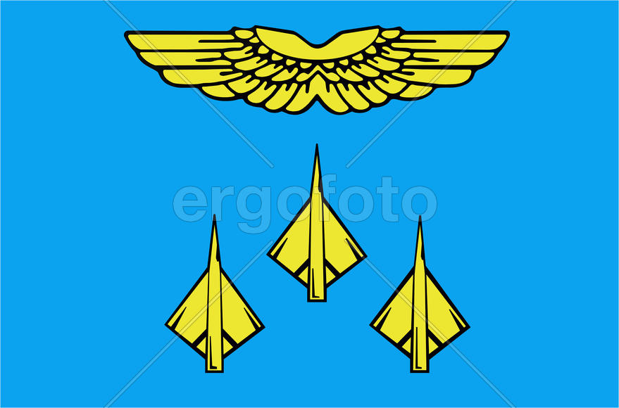 Флаг города Жуковский. Московская область