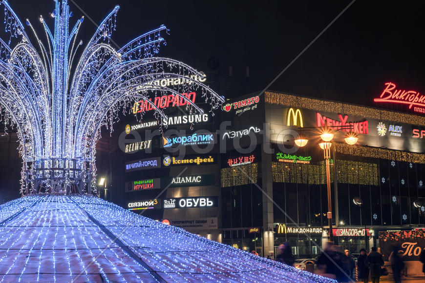 Световой фонтан. Рязань