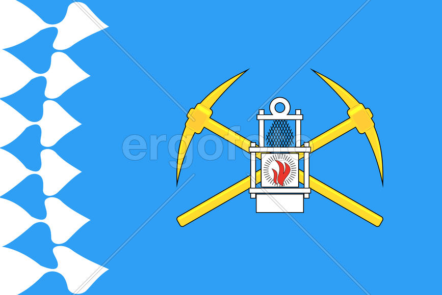 Флаг города Белово (Belovo). Кемеровская область