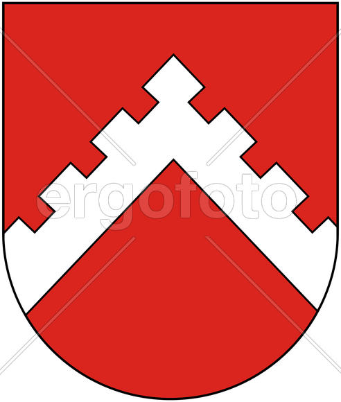 Герб города Чечерск (Chechersk). Республика Беларусь