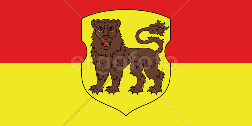 Флаг города Городок (Gorodok, Haradok). Республика Беларусь