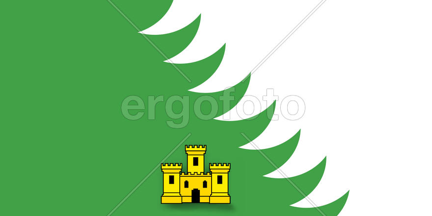 Флаг города Хойники (Khoyniki). Беларусь