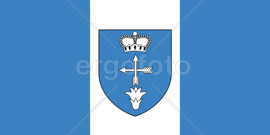 Флаг города Лунинца (Luninets). Республика Беларусь