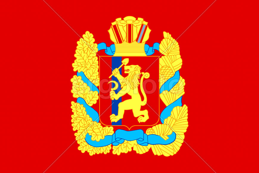 Флаг Красноярского края