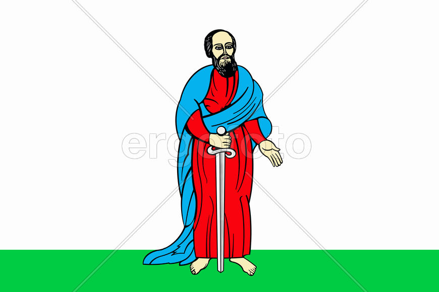 Флаг города Павловска (Pavlovsk). Воронежская область