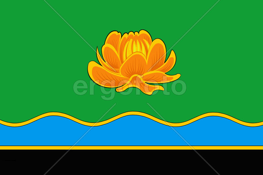 Флаг города Мыски (Myski). Кемеровская область